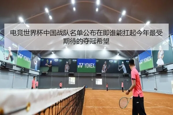 电竞世界杯中国战队名单公布在即谁能扛起今年最受期待的夺冠希望